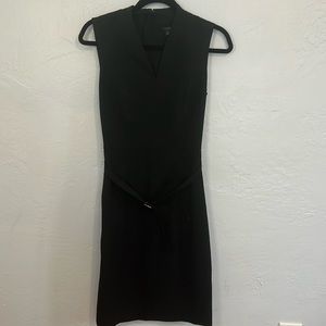 Ann Taylor black dress with belt